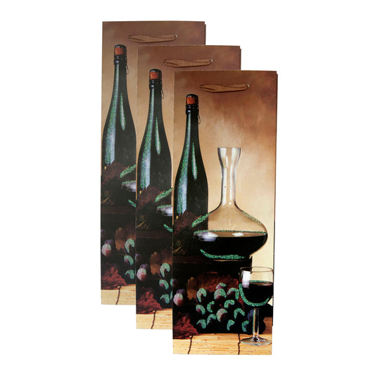 Bottle gift bags set of 3