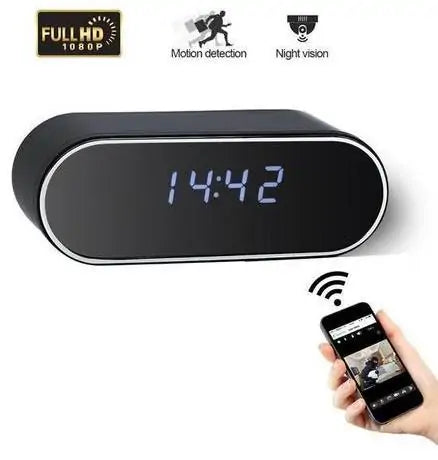 WiFi Hidden Camera Alarm Clock