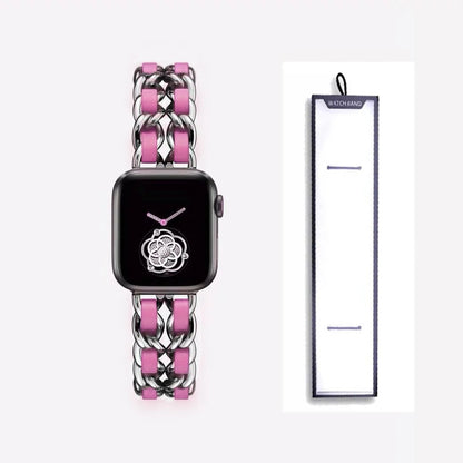 Strap For Apple Watch Ultra 49mm Band chain 45mm 41mm 38 42mm 40 44mm Bracelet Steel luxury iWatch series 8 7 6 se 5 4 3 Correa