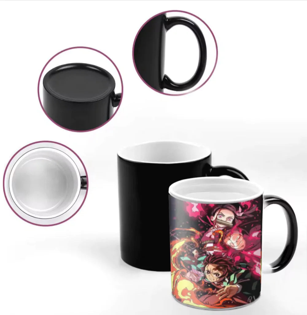 Color-Changing Demon Slayer Anime Coffee Mugs – Unique Gifts for Fans!